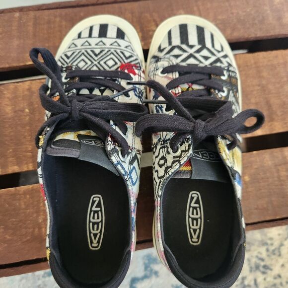 KEEN Elsa IV Aztec Women's 6.5 Canvas Low Top Shoes Casual Sneakers Lite Western - Picture 11 of 12